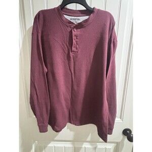 Essential By Seven Apparel Men’s 2XL Thermal 3 Button Shirt